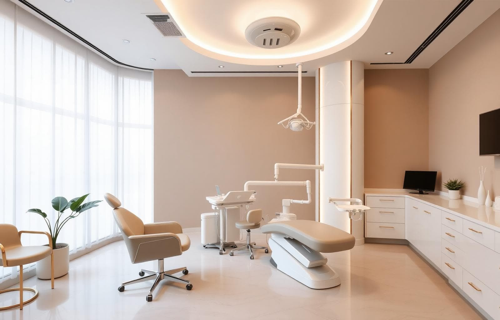 Ambiente moderno e sofisticado da clínica odontológica Ello em Vitória da Conquista